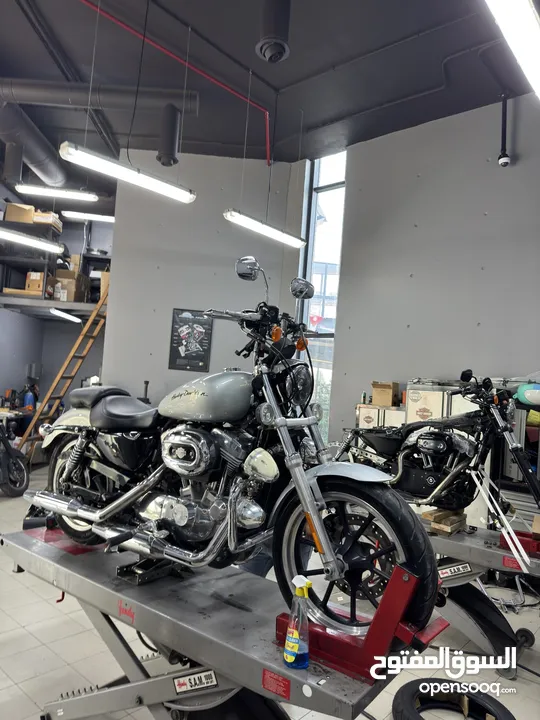 Harley sportster XL883 L بحالة الوكاله وصيانة الشركه