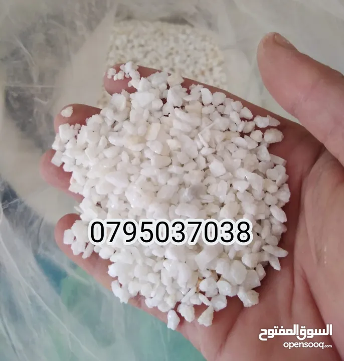 رمل سيلكا  توف بركاني  كوارتز  كسر رخام احجار وصخور مميزه سكيب احواض سمك