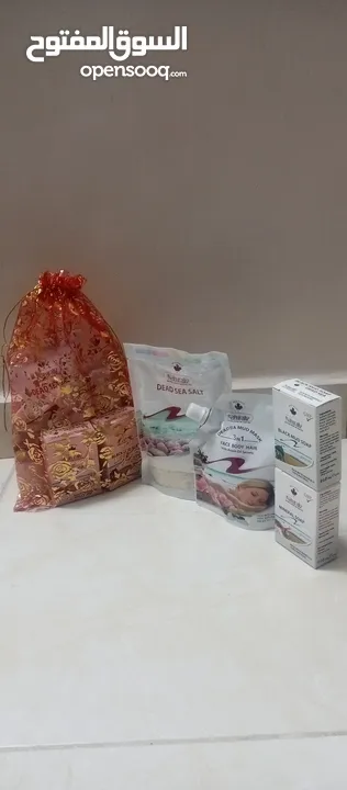 بكج منتجات البحر الميت هدايا طينه املاح صابون