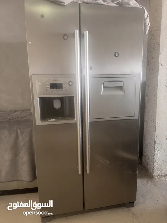 سيمنز ثلاجة door to door 600 litre with cooler and small door