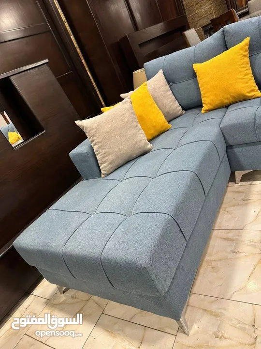 طقم كنب full modern كوالتي عالي    مصنوع من أجود أنواع خشب السويد  ، اسفنج ضغط عالي ، قماش شا