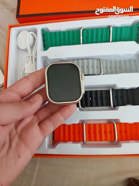 ساعه تتش كل التطبيقات جميله  جدا وتنشبك على الهاتف بلوتوثdt2  4in1 strap ultra watch ساعه ذكيه