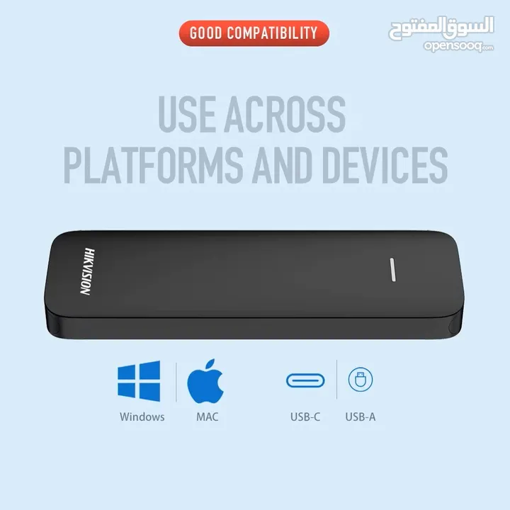 هارديسك خارجي سرعة عالية من هيكسيمي Hiksemi Elite Portable SSD 1TB  USB3.2  Gen2X2 Type-C