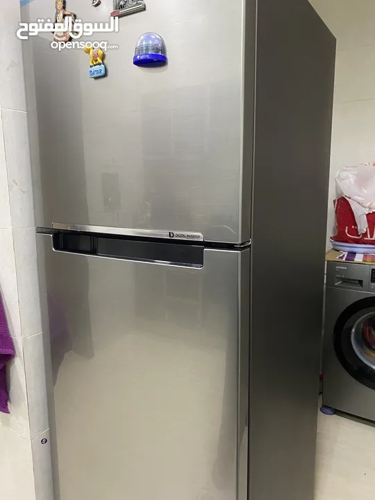 Samsung fridge 2 doors 420 litres 2 years used only neat clean