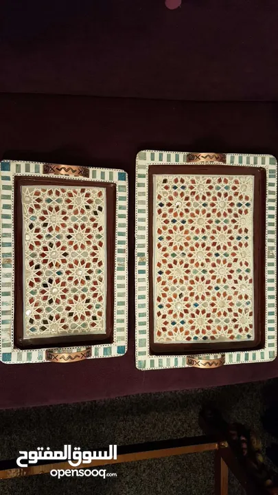 طقم صواني صدف