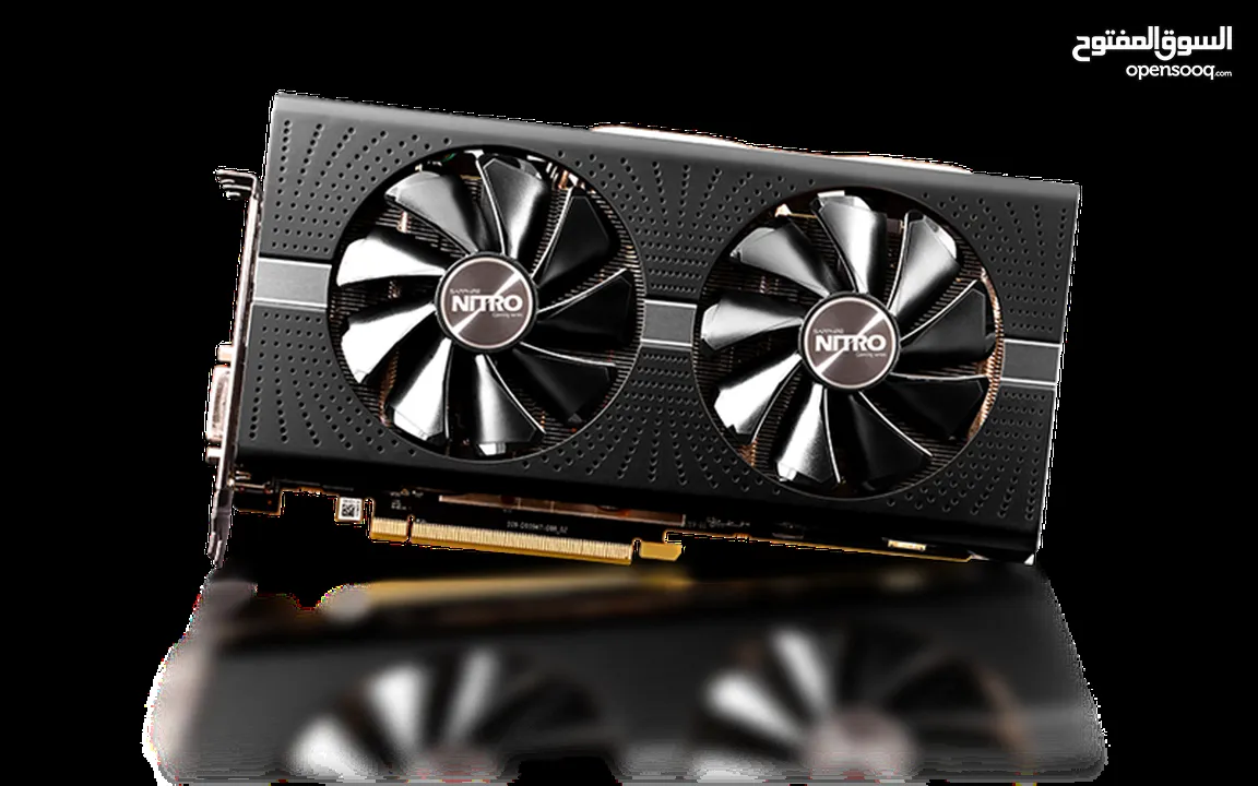 للبيع كرت شاشة Sapphire RX 580 4GB شامل التوصيل +في مجال بلسعر