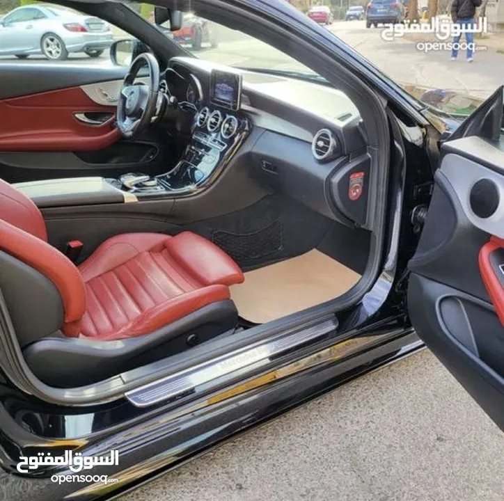 مرسيدس C180 كوبيه بحالة الوكالة AMG كت اصلي وارد غرغور