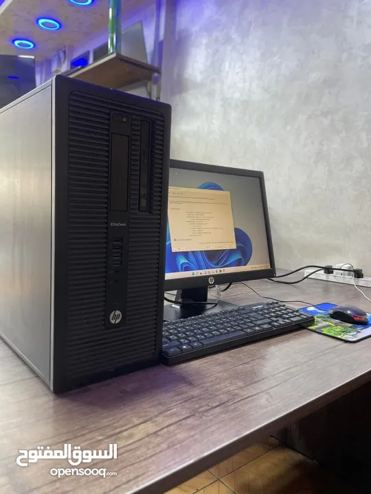 PC HP Core i7-4456 كامل مكمل مع شاشة و كيبورد و ماوس ويرليس جداد