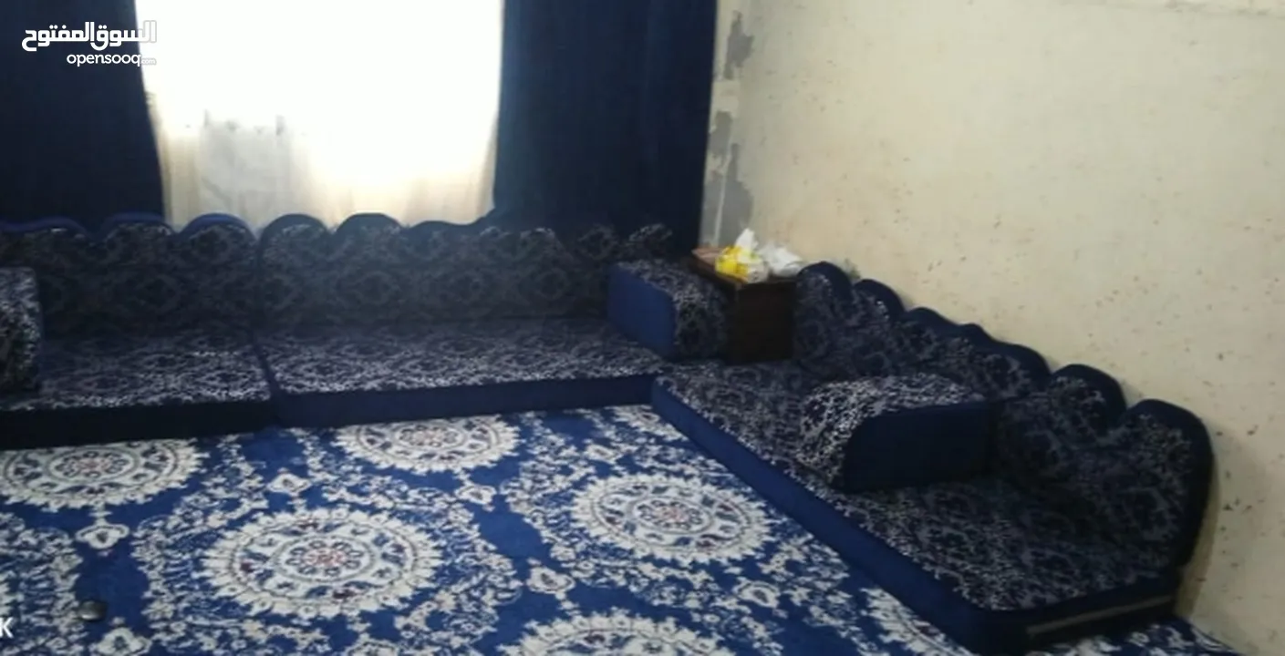 مد عربي +سجادة+برادي  المد بلون الأزرق