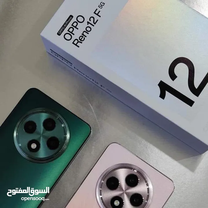 جديد oppo Reno 12F 5G رام 24 جيجا 256 مكفول سنة متوفر توصيل