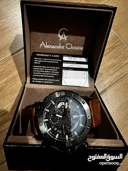 alexandre christie night vision ساعه مميزه بحاله ممتازه