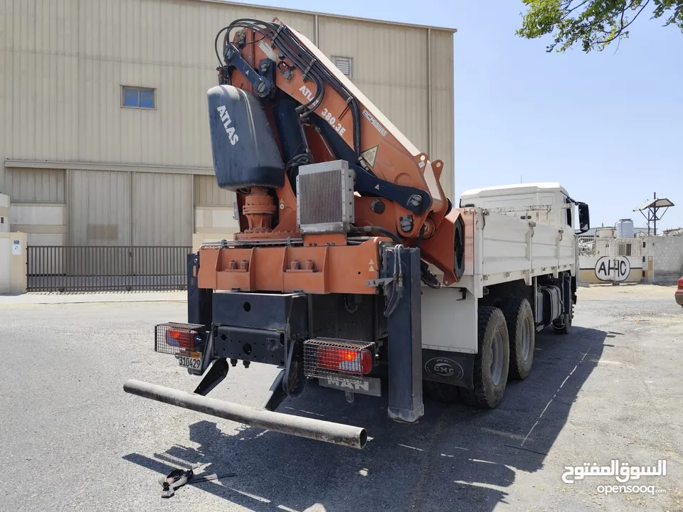 شاحنة مان مع رافعة هايب 10 طن (أطلس) - MAN Truck with 10 Ton Hybe Crane (Atlas)