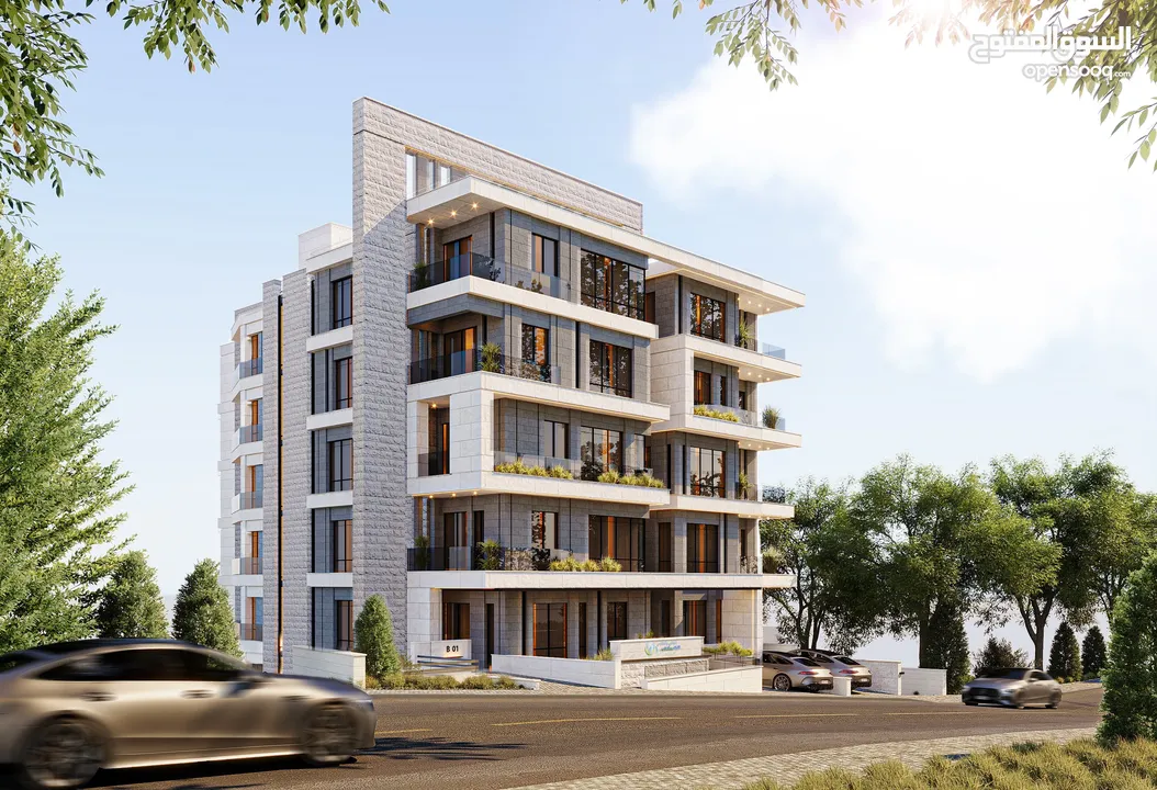 شقة 120 متر مع مدخل خاص للبيع في الشرفة بالقرب من شارع القدس و المدارس الانجليزية و حلويات ايفيل