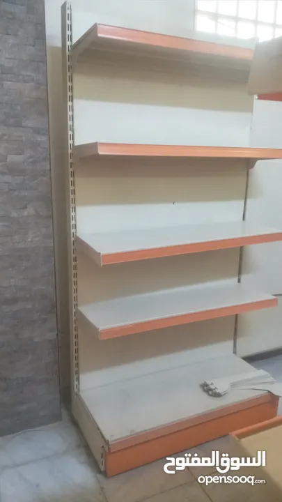 رفوف مزدوجة وسطية ورفوف حائطية عابدين للبيع