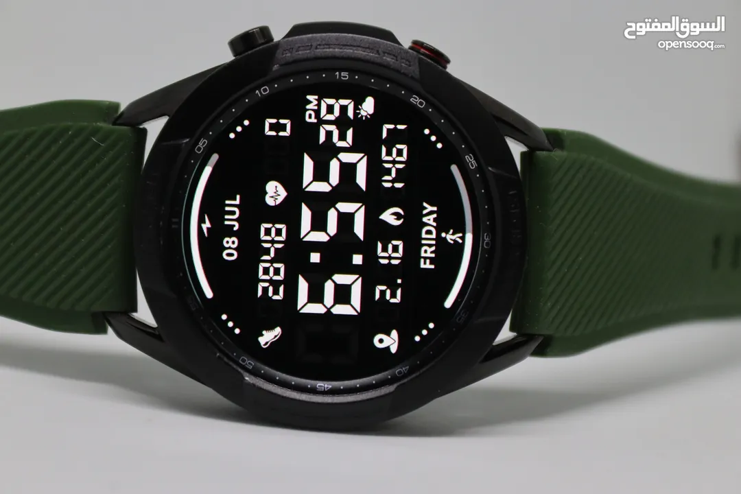 SAMSUNG GALAXY WATCH 3 SIZE 45MM WITH ARMY GREEN RUBBER BAND