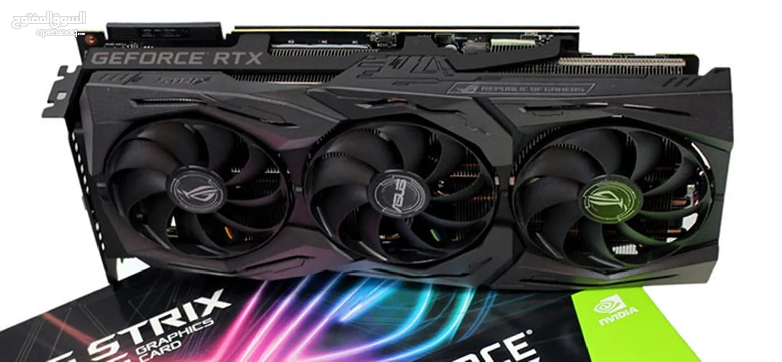 ASUS ROG Strix NVIDIA GeForce RTX 3080 Ti OC Edition Gaming Graphics Card   كرت شاشة 12جيجا