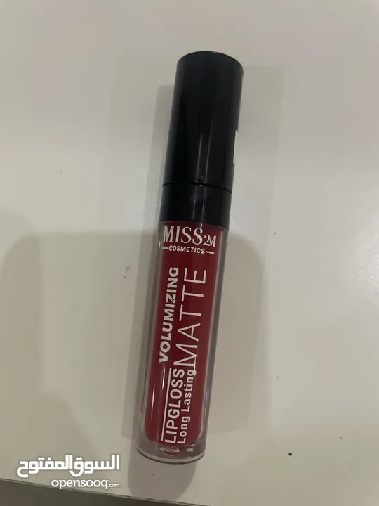 Matte red lipstick