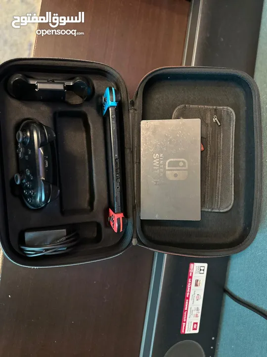 Nintendo switch with console and games