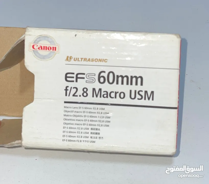 عدسة كانون  CANON EF-S 60MM F/2.8 MACRO USM