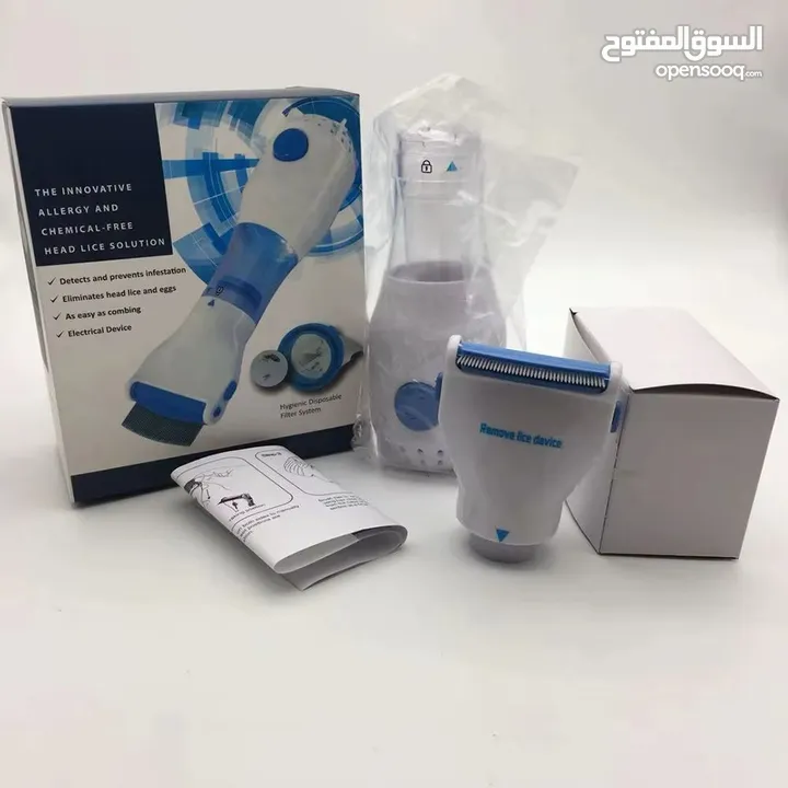 جهاز إزالة القمل والصيبان برأس حديد + فلتر عملي – فعّال وآمن للأطفال والكبار