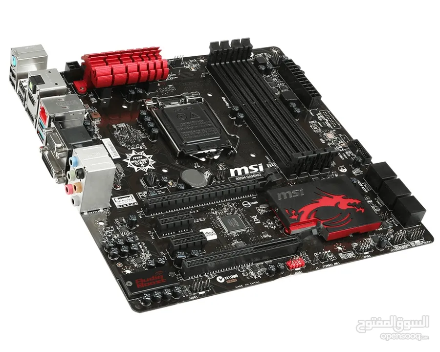 قطع كمبيوتر CPU Intel Core i5 4th Generation - Motherboard B85M GAMING - Ram 8&4 DDR3