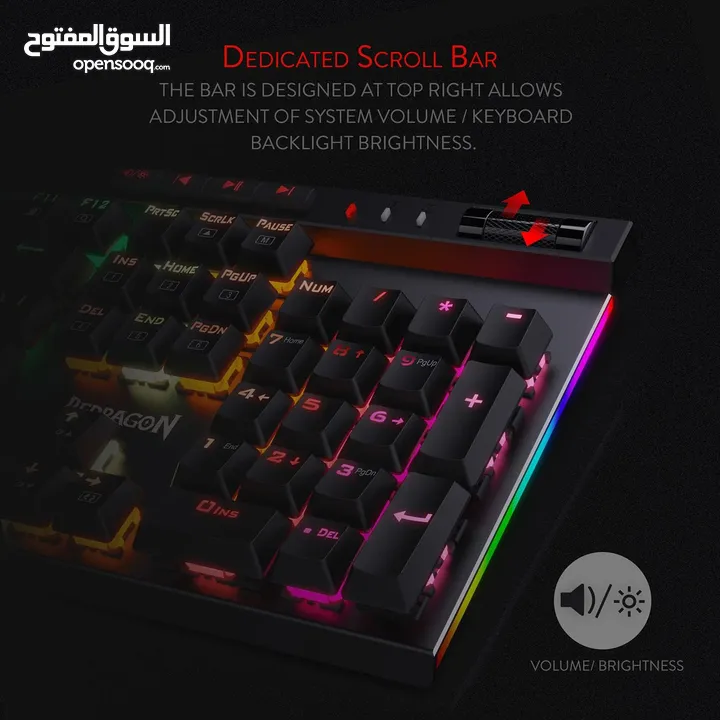 Redragon K580 VATA RGB LED Backlit Mechanical Gaming Keyboard