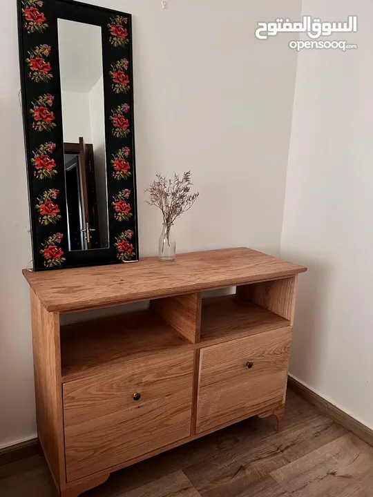 Handmade Oak Timber Console – 110x80x40 cm*