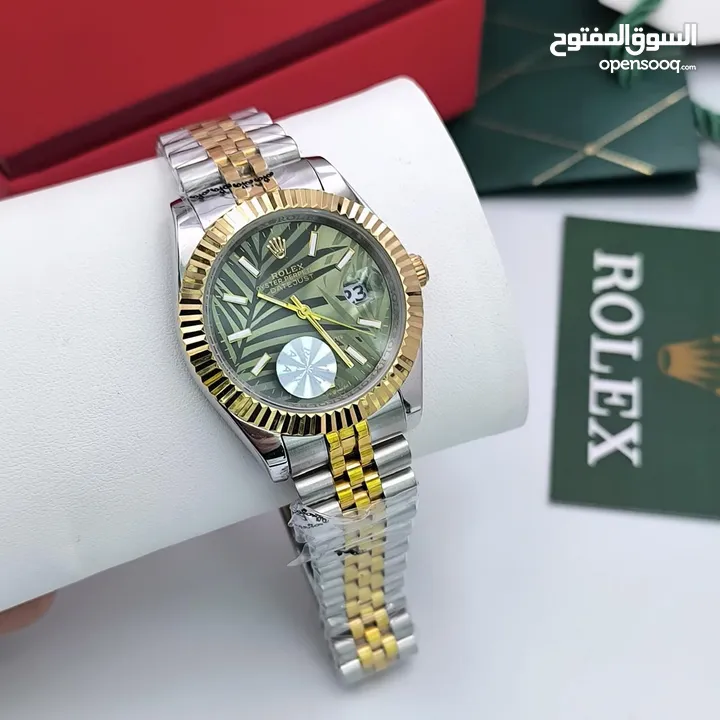 ساعات رولكس هاي كوالتي جميع الاصدارات جوده عاليه جدا استالس استيل ومتوفر جميع الماركات مع المرفقات