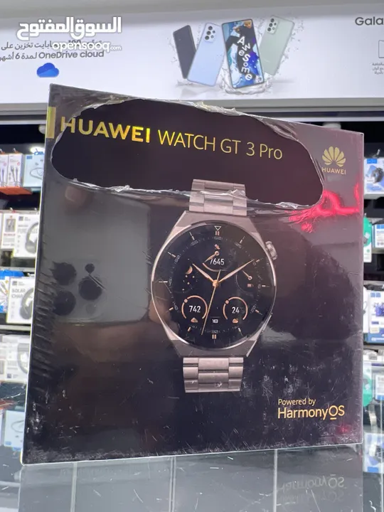 Huawei GT3 Pro Titanium (46mm) ساعة  هواوي جيتي 3 برو تيتانيوم الاصلية جديدة مسكرة  بالكرتونة //////