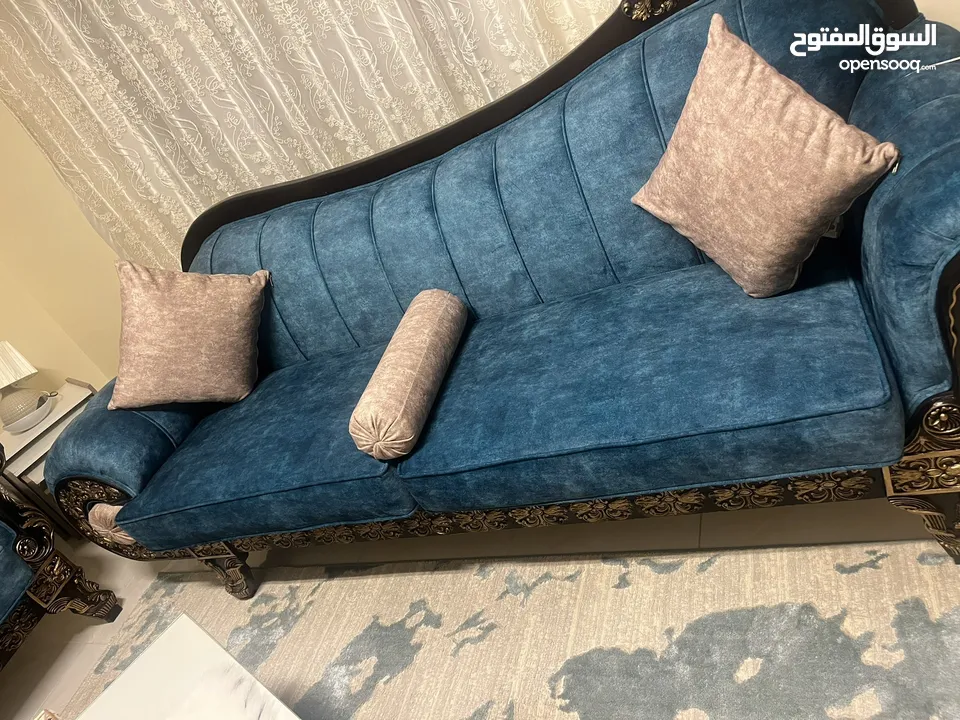 طقم كنب خشب زان تقيل كتير
