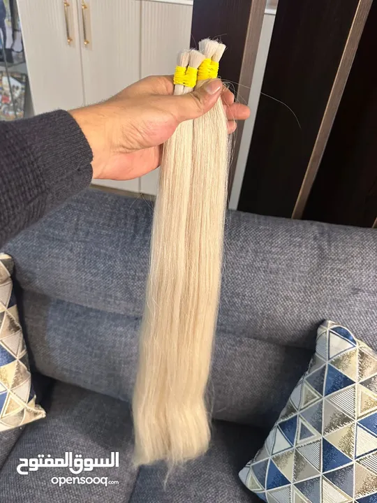 Natural hair extensions from russia  وصلات شعر طبيعي من روسيا
