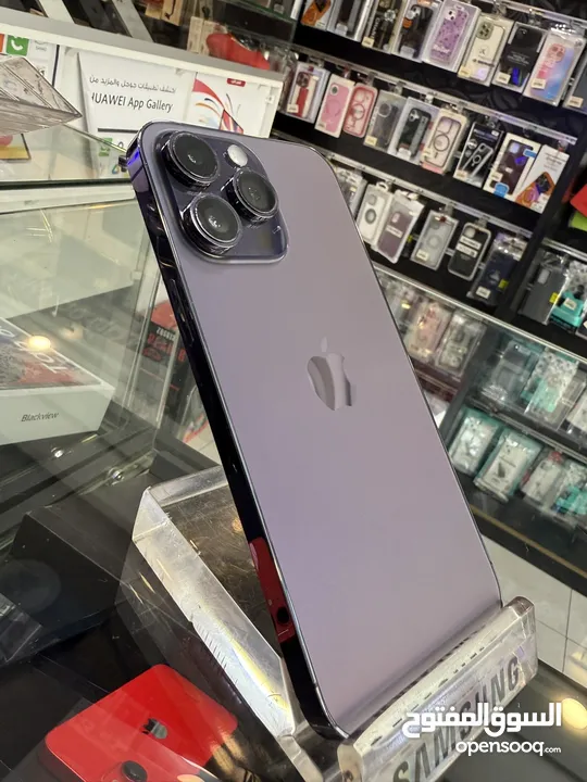 iPhone 14 Pro Max 128GB 94% مدخل خط  متوفر 3 الوان  تب نضافة مش مفتوح ولا مغير فيه اي اشي
