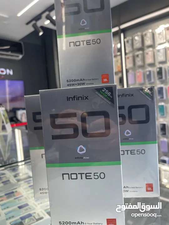 Infinix note 50 16/256 gb كفالة الوكيل الرسمي