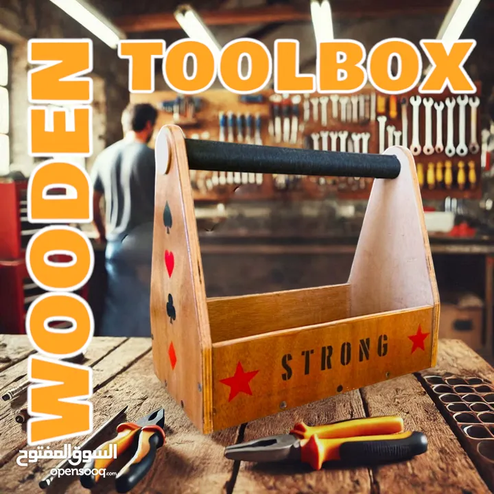 WOODEN SOLID TOOLBOX