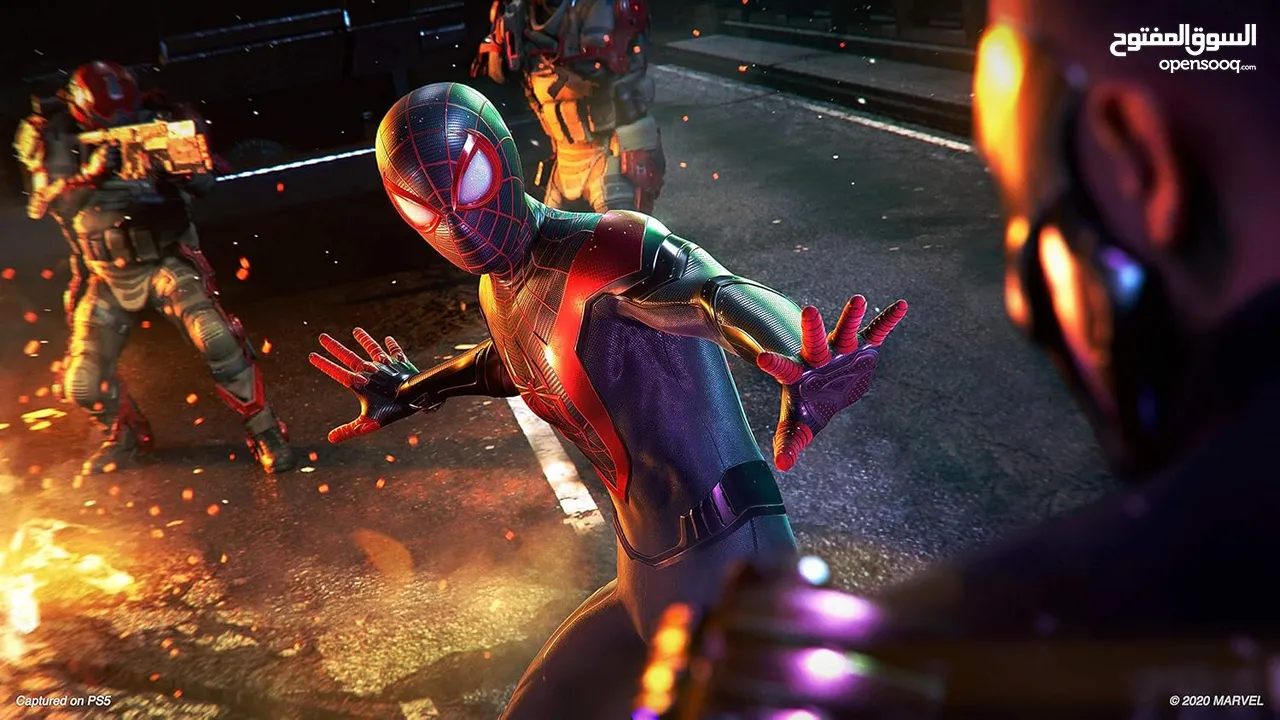 Marvel's Spider-Man: Miles Morales (PS4) CD سي دي سبايدر مان مايلز جديد من الحزام الازرق