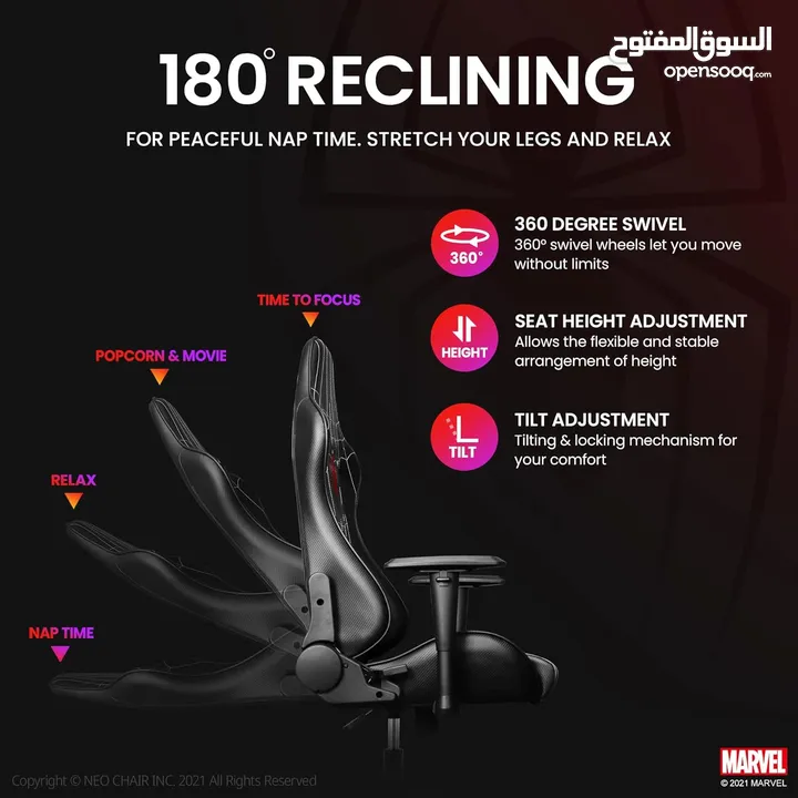 Marvel Avengers Gaming Chair Desk Office Computer Racing Chairs كرسي مارفل سبايدر مان جديد