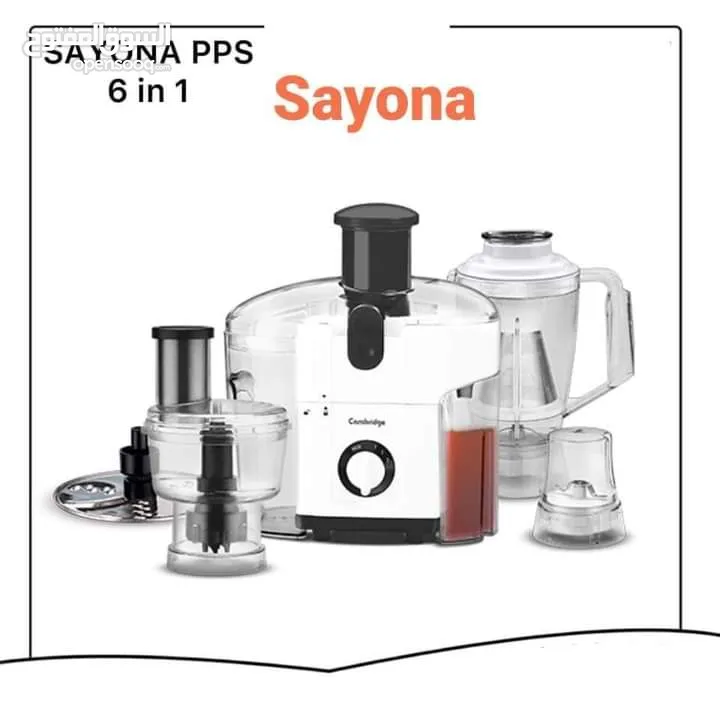 متعدد الاستعمالات 6  في 1 جهاز كل ست بيت محضرة العمر شركة سايونا SAYONA
