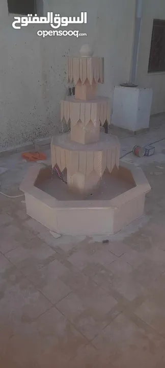 نوافير وشلالات وبابكيو احواض زريعه جميع انواع الحجر البناء والديكورات عروض دائما ان شاءالله
