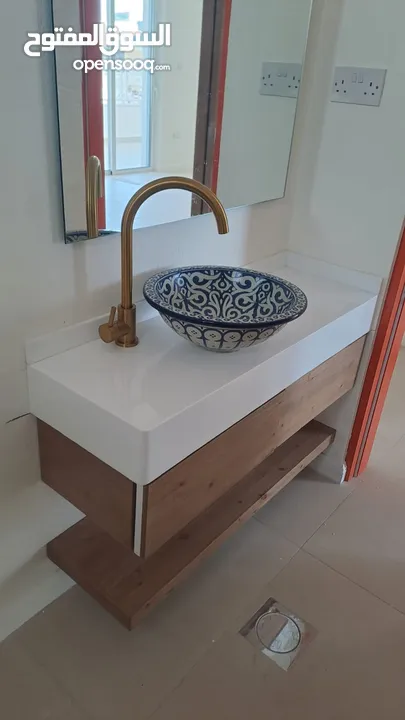 تفصيل مغاسل رخام صناعي مغسله كاونتر كاونترات corian كوريان كورين اكريليك مغسلة كوارتز بورسلان ديكور