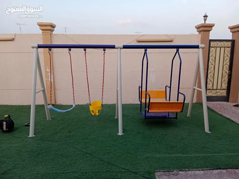 ألعاب مرجيح وزحليق تجهيز روضات طاولات وكراسي سبوارات ارفف دواليب