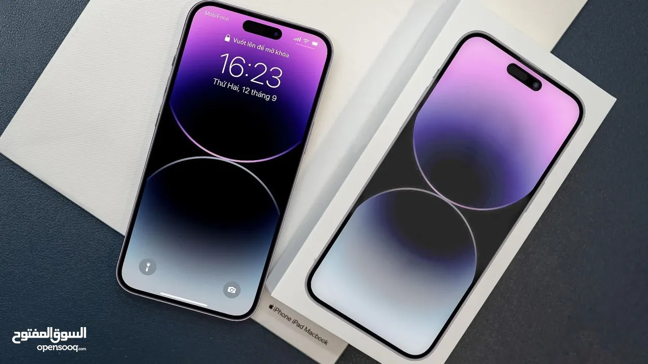 ايفون 14 بروماكس جديد كفالة الشرق الأوسط بسعر مميز (128GB&256GB)
