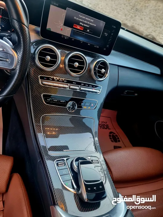 مرسيدس C300 2020/ فل مسكر بانوراما عداد ديجتال فرش عسلي / ولا جرام بويا / بالكررراتين وكالة
