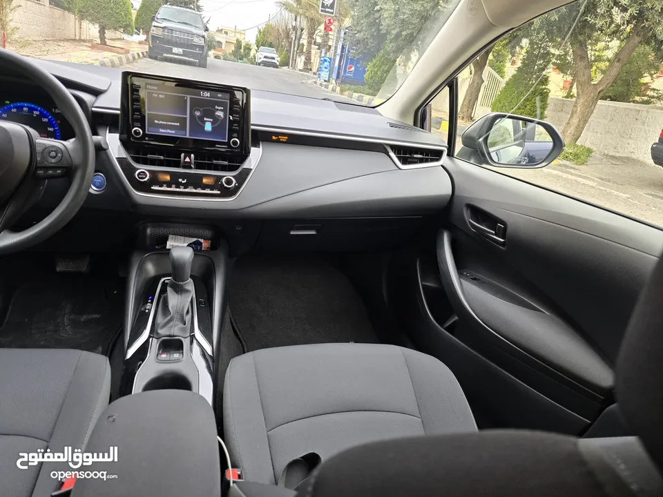 تويوتا كورولا 2021 ياباني بطارية ليثيوم قطعت مسافه 30 الف جمرك جديد بسعر مغري جدا