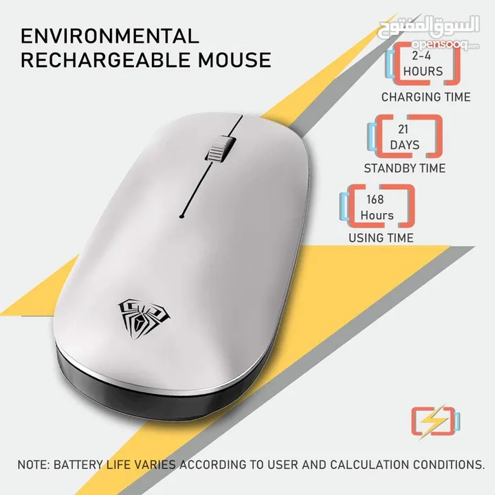 ماوس جيمنغ أصلي لألعاب الفيديو وشغل المكاتب وايرلس Aula SC800 Gaming Mouse Wireless