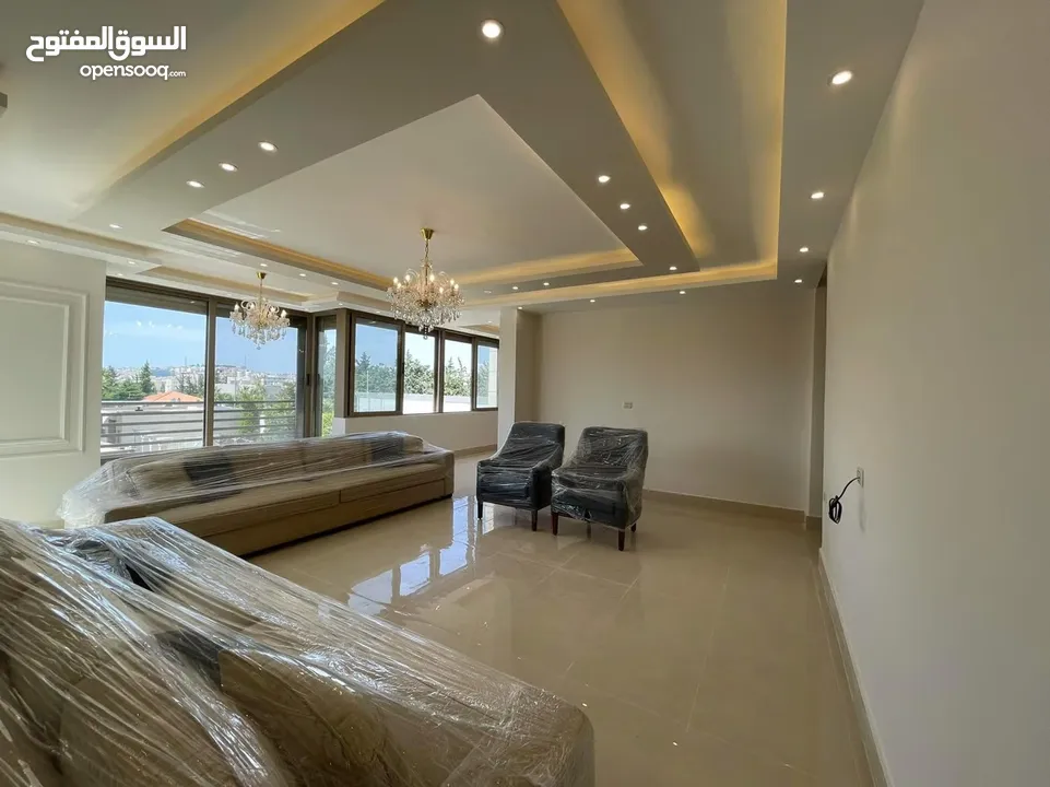 شقة طابقية (سكن خاص) للبيع بإطلالة (بانارومية) وجميلة جداً على السيتي مول وحدائق الحسين وقرب مكة مول