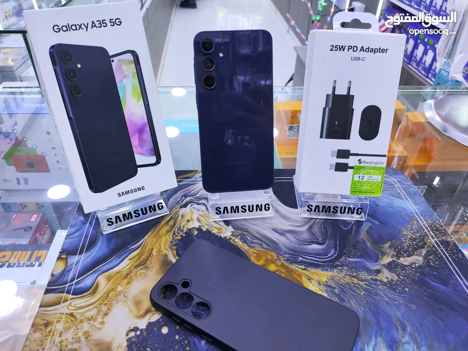 جهاز وكالة علفحص SAMSUNG A35 جيجا 256 رام 16 معه بكج هدية معه كرتونه