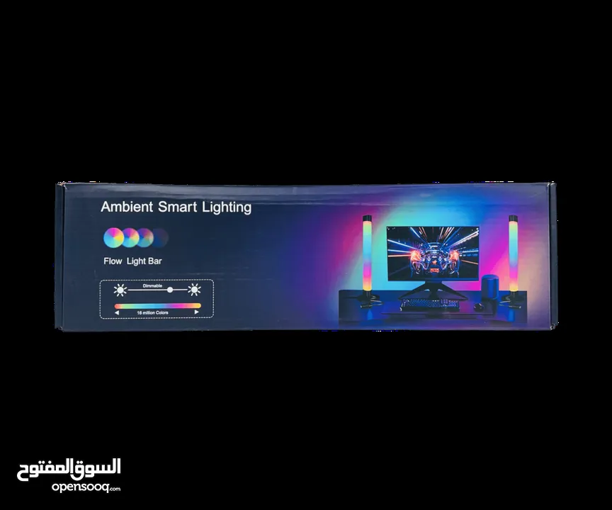 سلام عليكم  وفرنالكم اضاءة (Ambient smart lighting) RGB مكتبية و ذكية