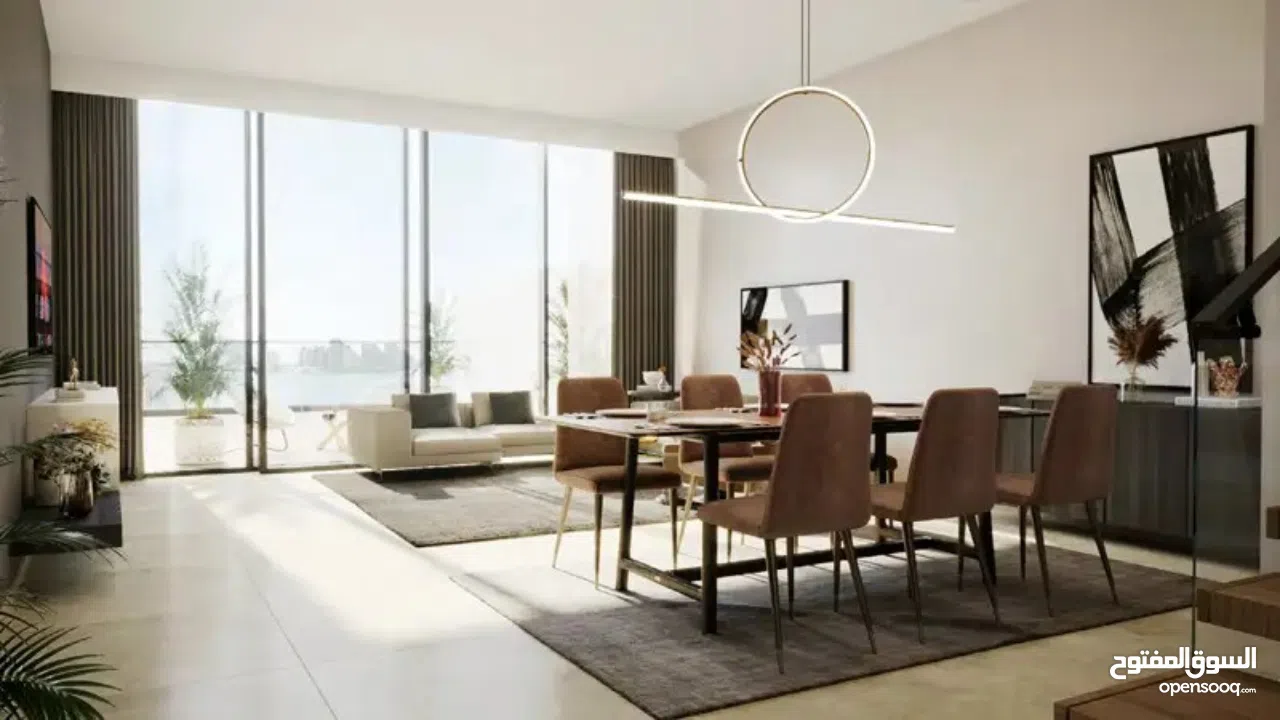 شقه غرفه في مشروع perla 3 جزيره ياس اطلاله مميزه نظام تقسيط استلام قريب