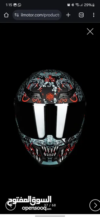 خوذة مصنفة وكالة ILM Full Face Motorcycle Helmets Racing Helmet Model MF509