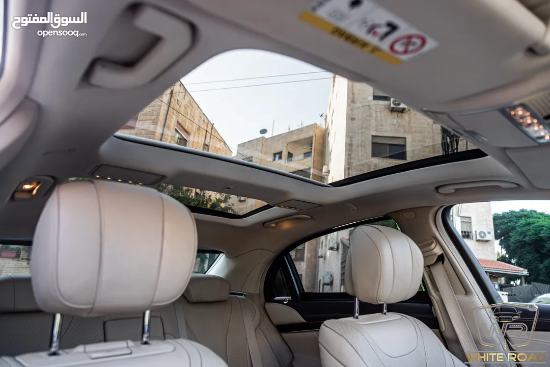 Mercedes S400 2015   السيارة وارد الشركة و قطعت مسافة 111,000 كيلو متر